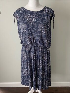 LOFT Outlet Floral Tie Shoulder Dress – Size LP